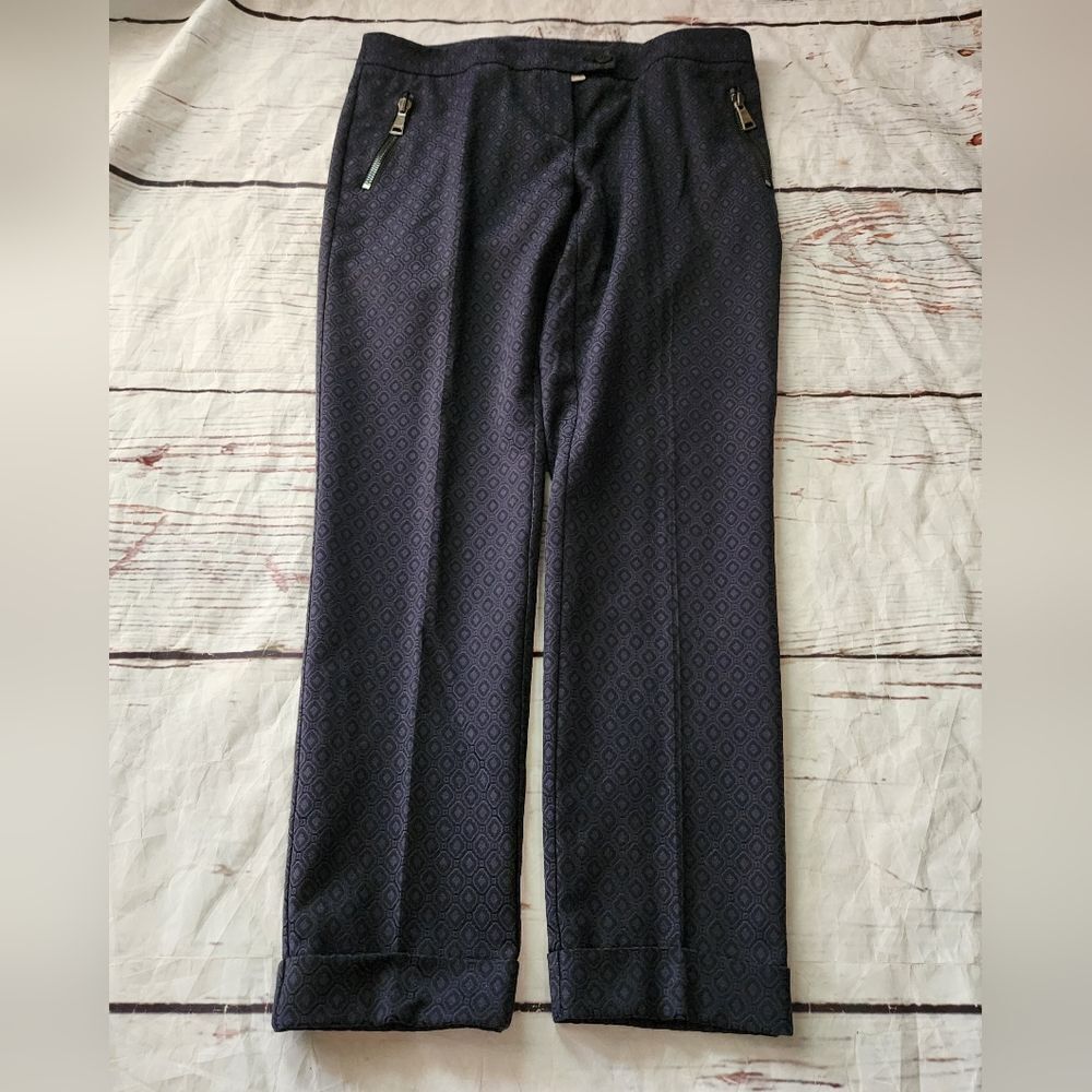 Beatrice. b‎ Cuffed Geometric Print Pants Size 10